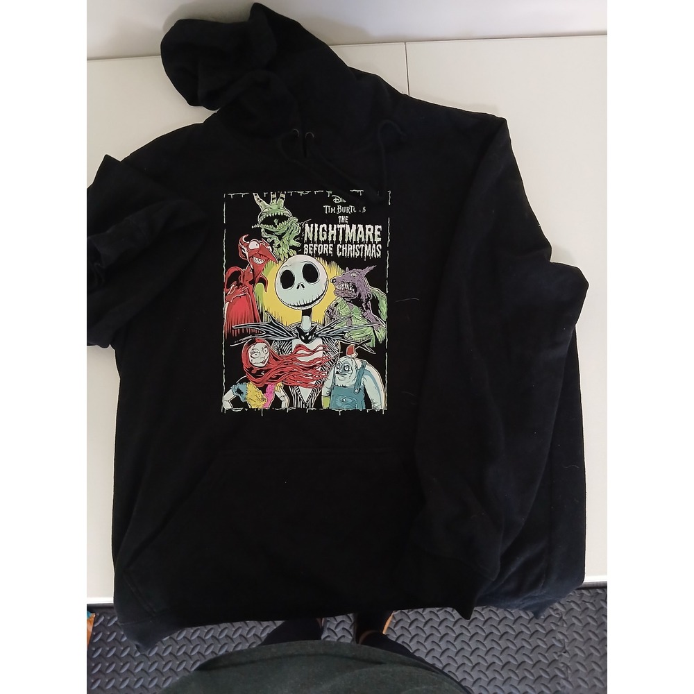 Hot Topic Disney Nightmare Before Christmas Jack Sally Black Hoodie 2X